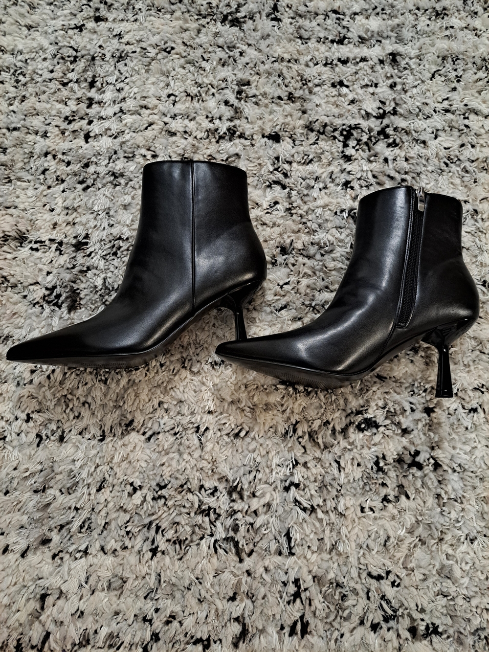Nine West Black Pointed Toe Stiletto Ankle Boots